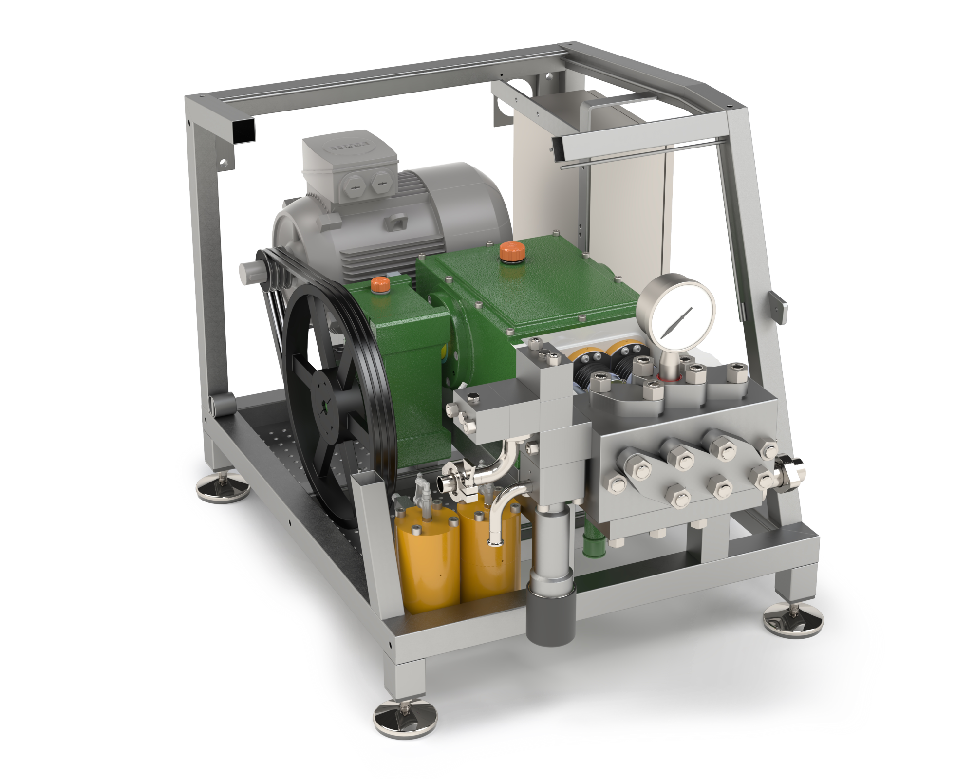Omogeneizzatore industriale serie D - render