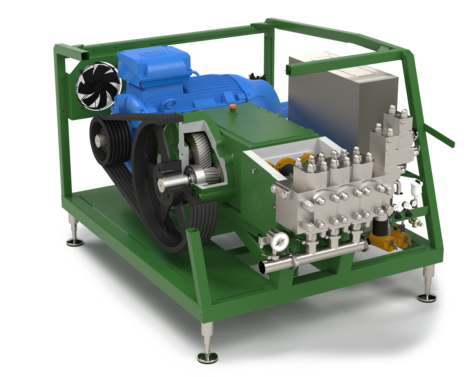 Omogeneizzatore industriale serie N-Q-R-T-U - render